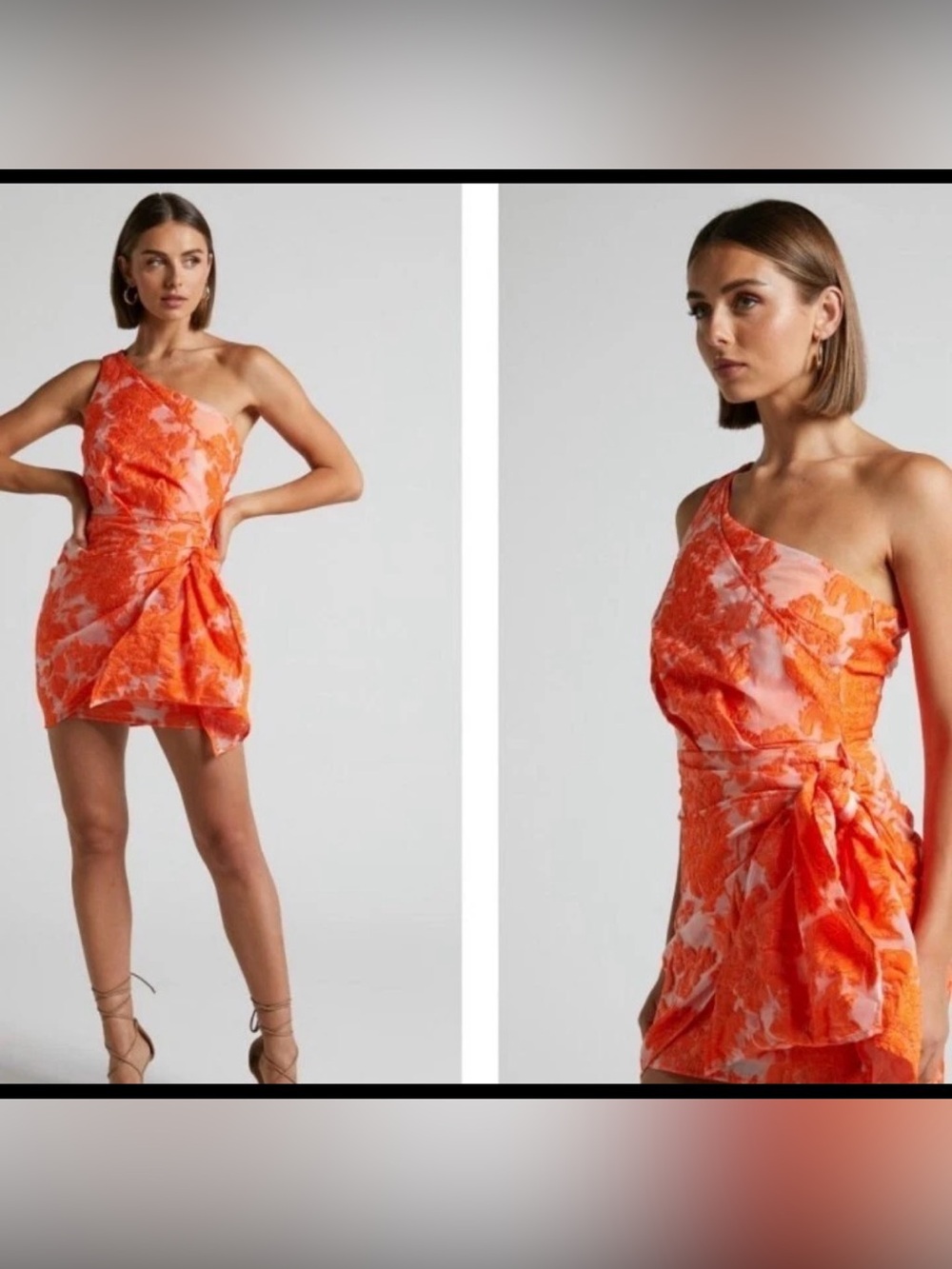 One-Shoulder Wrap Front Mini.